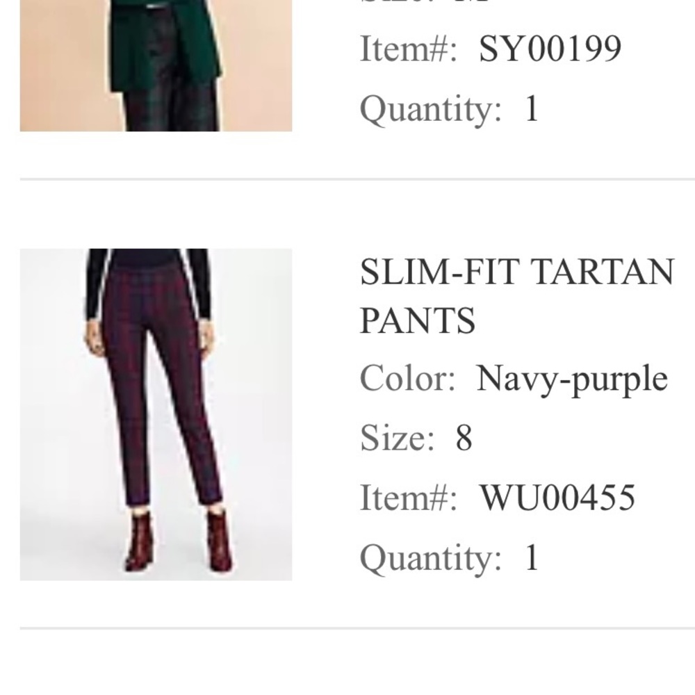Brooks Brothers Slim-Fit Tartar Pants wool blend